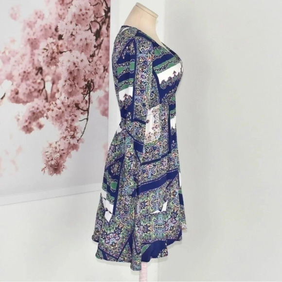 Anthropologie Maeve long sleeve colorful midi dress small - Picture 8 of 12